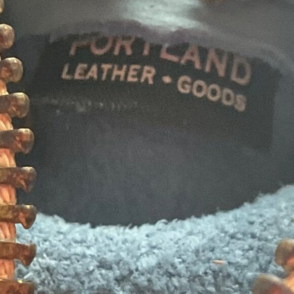 Portland Leather G Dopp Light Blue Leather Mini Keychain Pouch Bag Charm - Picture 5 of 9